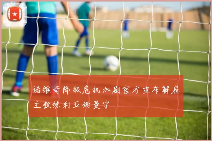 诺维奇降级危机加剧官方宣布解雇主教练利亚姆曼宁